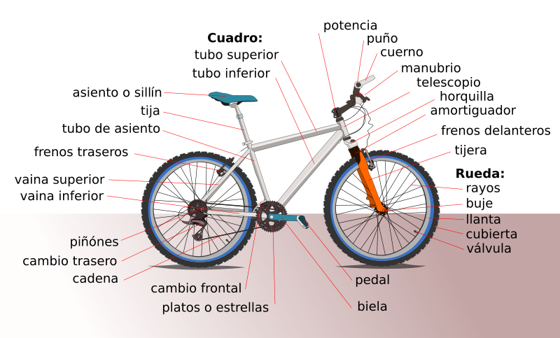 Diagrama de la bicicleta